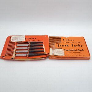 6 Place Shefield Steak and Fork Set